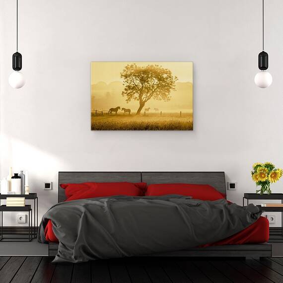 Tablou Canvas - Caii De Aur, Marime: 40 x 60 cm - 3- Roveli