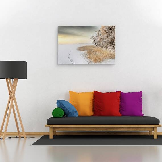 Tablou Canvas - Dimineata Cetoasa De Iarna, Marime: 40 x 60 cm - 2- Roveli