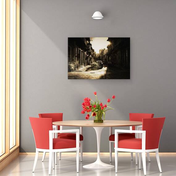 Tablou Canvas - Dimineata Mistica In Havana, Marime: 40 x 60 cm - 4- Roveli