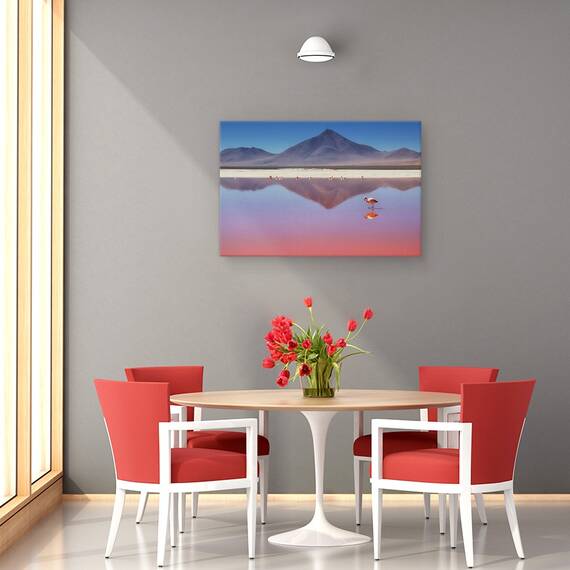 Tablou Canvas - Dimineata Roz, Marime: 40 x 60 cm - 4- Roveli
