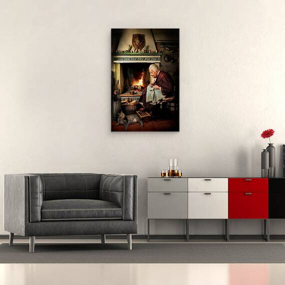 Tablou Canvas - Draga Pisica A Fost Odata Ca Niciodata, Marime: 40 x 60 cm - 2- Roveli