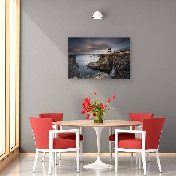 Tablou Canvas - Farul Pe Stanci, Marime: 40 x 60 cm - 4- Roveli