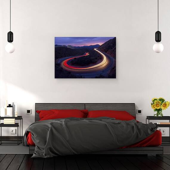 Tablou Canvas - Faruri Si Lumini De Frana, Marime: 40 x 60 cm - 3- Roveli