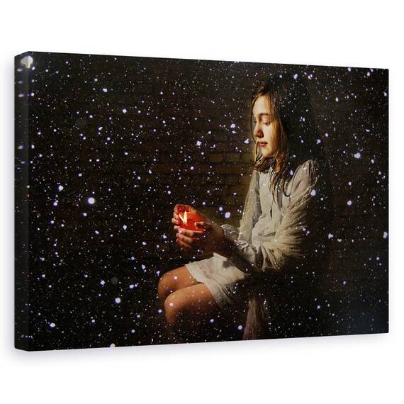 Tablou Canvas - Fetita Cu Chibrituri, Marime: 40 x 60 cm - - Roveli