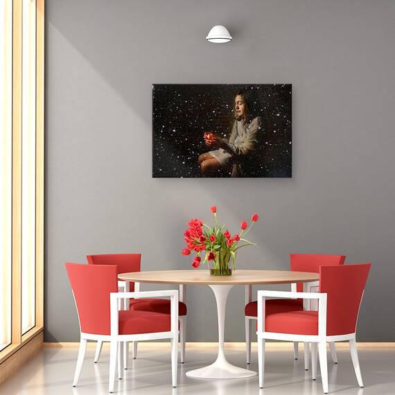 Tablou Canvas - Fetita Cu Chibrituri, Marime: 40 x 60 cm - 2- Roveli