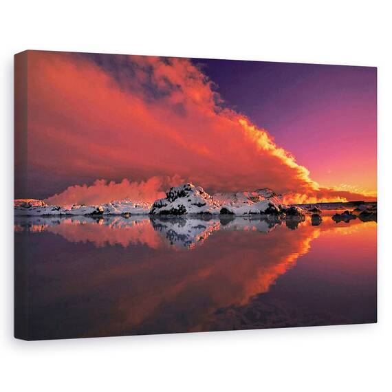 Tablou Canvas - Gheata Si Foc, Marime: 40 x 60 cm - - Roveli