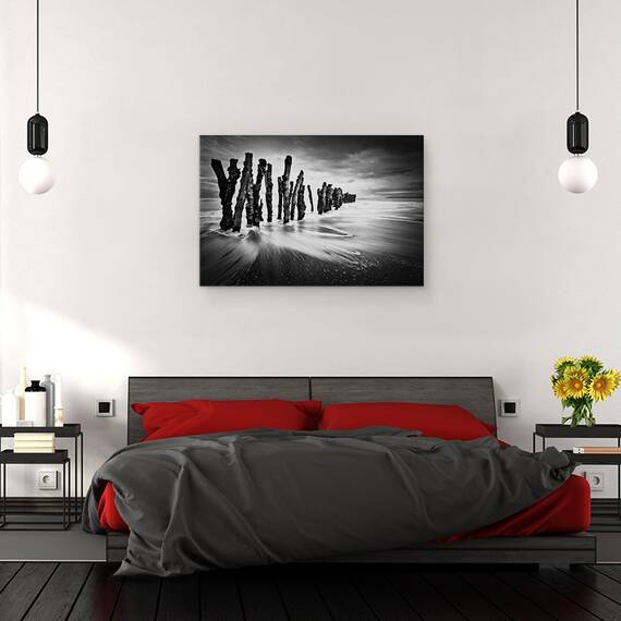 Tablou Canvas - Graffiti Din Lemn, Marime: 40 x 60 cm - 3- Roveli