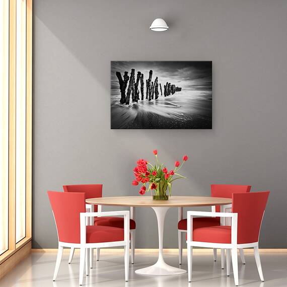 Tablou Canvas - Graffiti Din Lemn, Marime: 40 x 60 cm - 4- Roveli