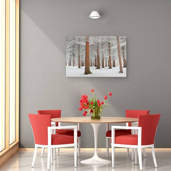 Tablou Canvas - In Alb, Marime: 40 x 60 cm - 4- Roveli