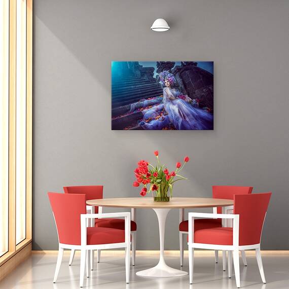 Tablou Canvas - Luna Albastra, Marime: 40 x 60 cm - 4- Roveli