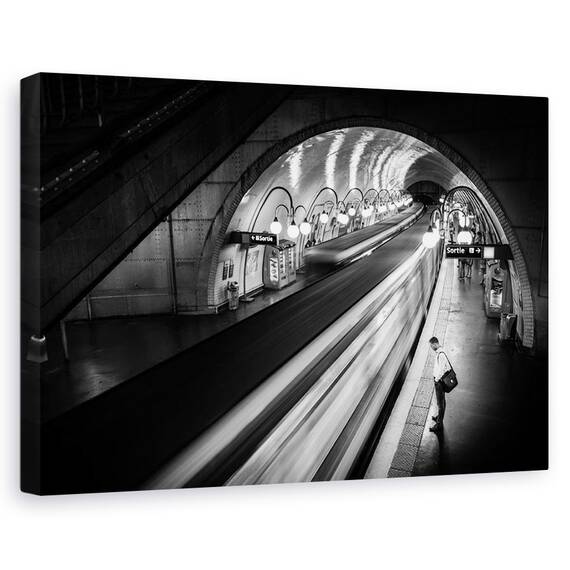 Tablou Canvas - Metroul Din Paris, Marime: 40 x 60 cm - - Roveli