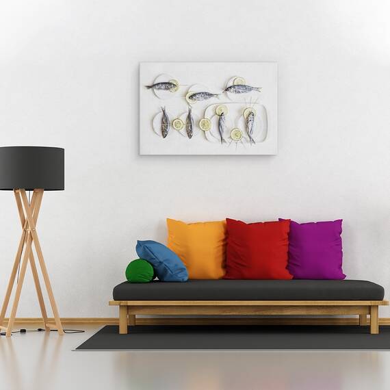 Tablou Canvas - Natura Moarta Cu Peste, Marime: 40 x 60 cm - 2- Roveli