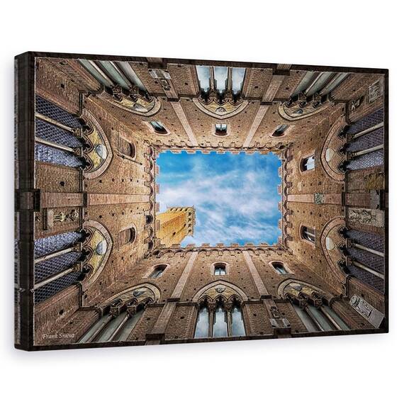Tablou Canvas - Palazzo Pubblico - Siena - Italia, Marime: 40 x 60 cm - - Roveli