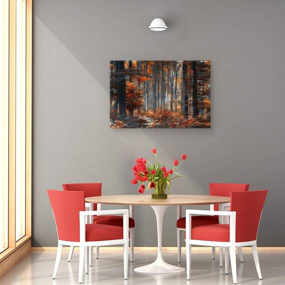 Tablou Canvas - Pictand Padurea, Marime: 40 x 60 cm - 4- Roveli