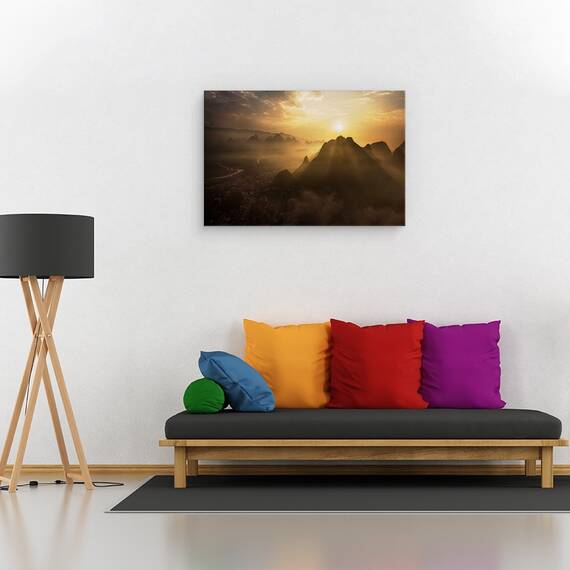 Tablou Canvas - Rasarit De Soare Cetos, Marime: 40 x 60 cm - 2- Roveli