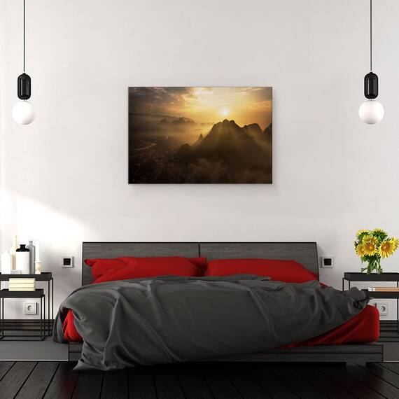 Tablou Canvas - Rasarit De Soare Cetos, Marime: 40 x 60 cm - 3- Roveli
