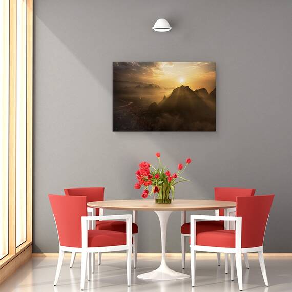 Tablou Canvas - Rasarit De Soare Cetos, Marime: 40 x 60 cm - 4- Roveli