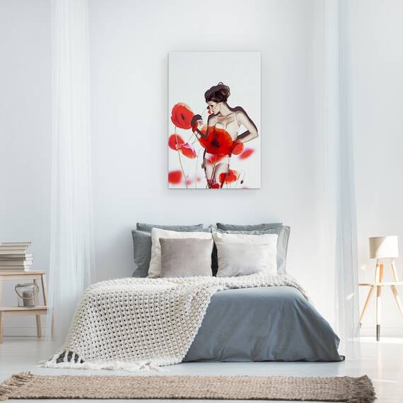 Tablou Canvas - Rosu, Marime: 40 x 60 cm - 3- Roveli