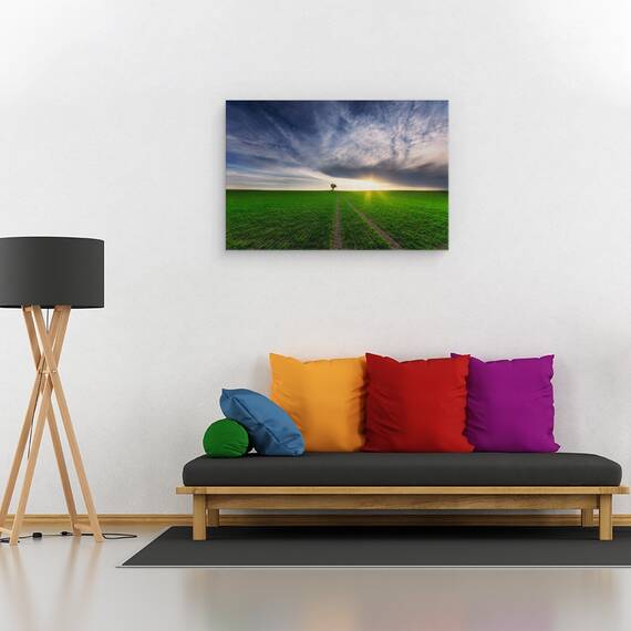 Tablou Canvas - Singuratic In Soare, Marime: 40 x 60 cm - 2- Roveli