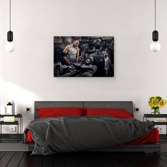 Tablou Canvas - Tipul Cu Strungul Ca Un Boss, Marime: 40 x 60 cm - 3- Roveli