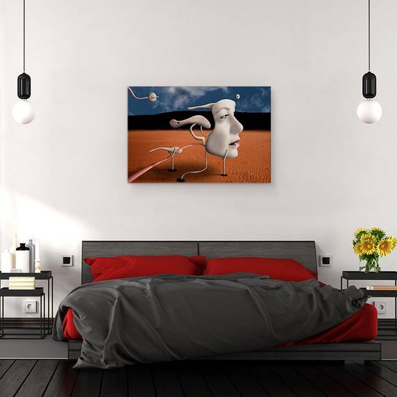 Tablou Canvas - Un Tribut Adus Lui Salvdor Dali, Marime: 40 x 60 cm - 3- Roveli