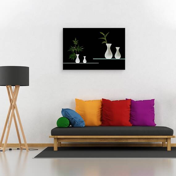 Tablou Canvas - Verde, Marime: 40 x 60 cm - 2- Roveli