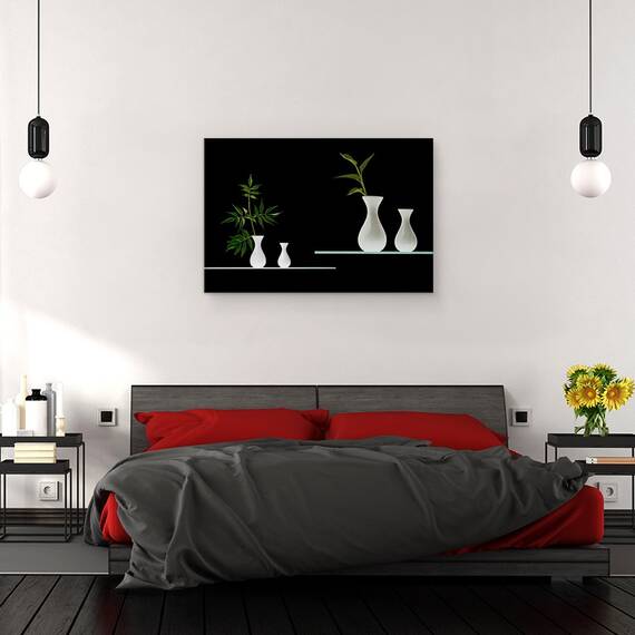 Tablou Canvas - Verde, Marime: 40 x 60 cm - 3- Roveli