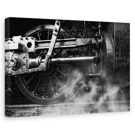 Tablou Canvas - Aburul Locomotivei, Marime: 40 x 60 cm - - Roveli