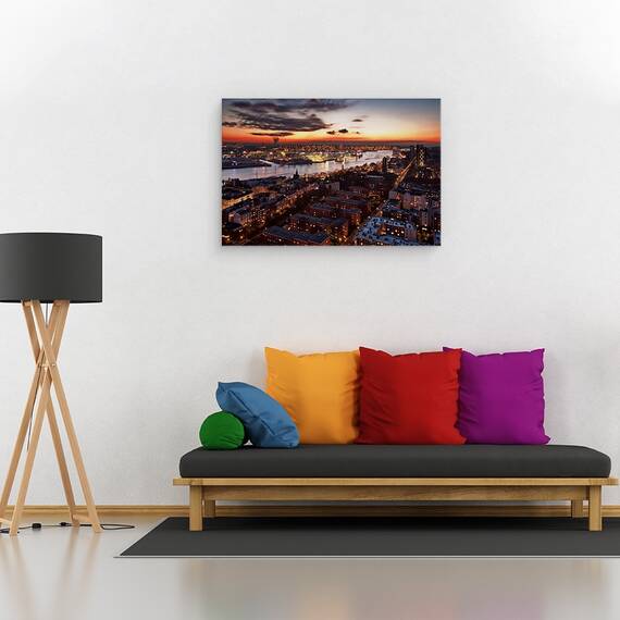 Tablou Canvas - Apus De Iarna, Marime: 40 x 60 cm - 2- Roveli