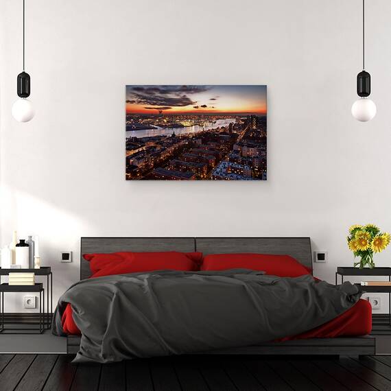Tablou Canvas - Apus De Iarna, Marime: 40 x 60 cm - 3- Roveli