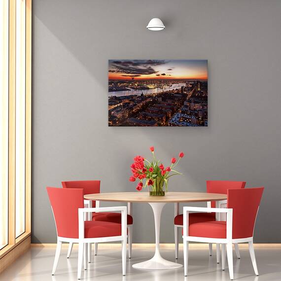 Tablou Canvas - Apus De Iarna, Marime: 40 x 60 cm - 4- Roveli