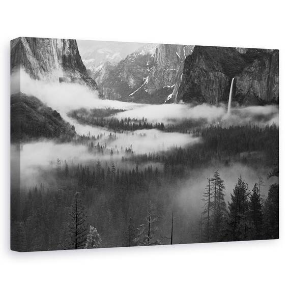 Tablou Canvas - Ceata Plutind In Valea Yosemite, Marime: 40 x 60 cm - - Roveli