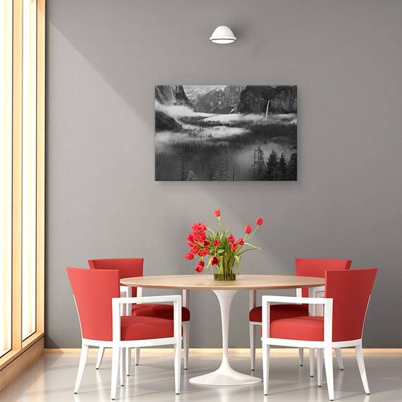 Tablou Canvas - Ceata Plutind In Valea Yosemite, Marime: 40 x 60 cm - 4- Roveli