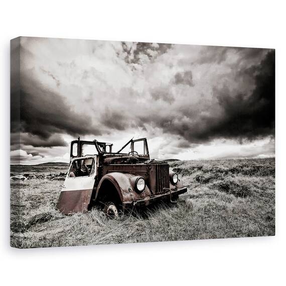 Tablou Canvas - Fara Acoperis, Marime: 40 x 60 cm - - Roveli
