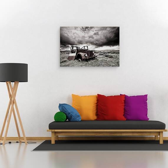 Tablou Canvas - Fara Acoperis, Marime: 40 x 60 cm - 2- Roveli