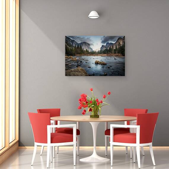 Tablou Canvas - Fluxul Intunecat, Marime: 40 x 60 cm - 4- Roveli