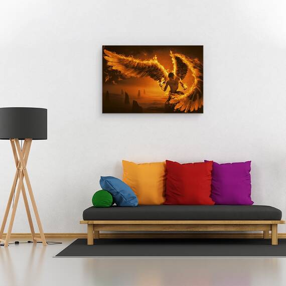 Tablou Canvas - Foc, Marime: 40 x 60 cm - 2- Roveli