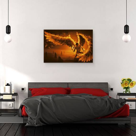 Tablou Canvas - Foc, Marime: 40 x 60 cm - 3- Roveli