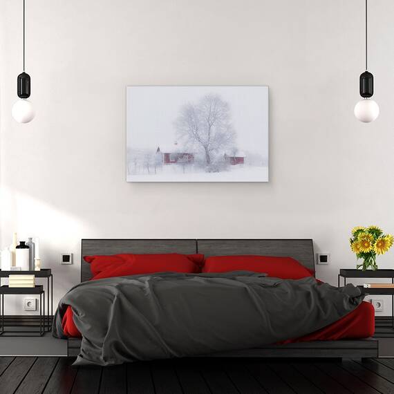 Tablou Canvas - Idila De Iarna, Marime: 40 x 60 cm - 3- Roveli