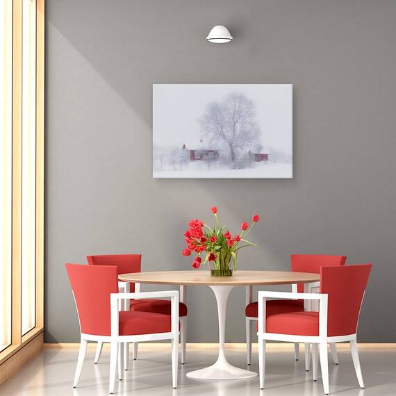 Tablou Canvas - Idila De Iarna, Marime: 40 x 60 cm - 4- Roveli