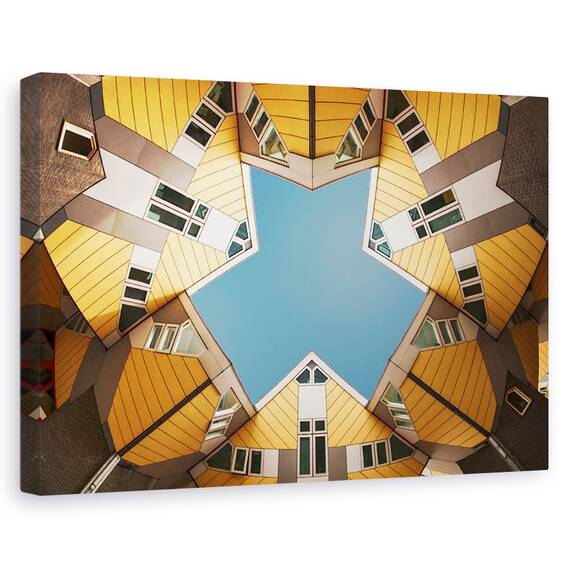 Tablou Canvas - Imbratisand Cerul Albastru, Marime: 40 x 60 cm - - Roveli