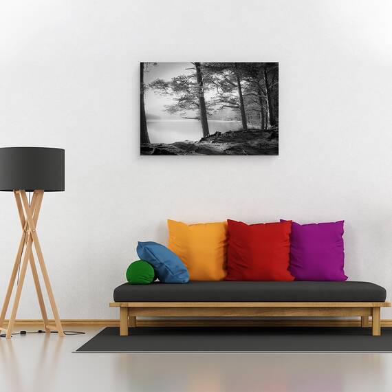 Tablou Canvas - Loch An Eilein, Marime: 40 x 60 cm - 2- Roveli