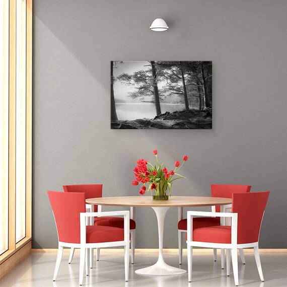 Tablou Canvas - Loch An Eilein, Marime: 40 x 60 cm - 4- Roveli