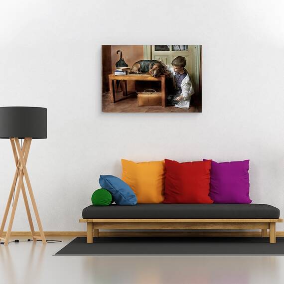Tablou Canvas - Marco Si Lola, Marime: 40 x 60 cm - 2- Roveli