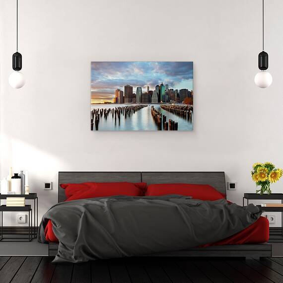 Tablou Canvas - Nyc Skyline, Marime: 40 x 60 cm - 3- Roveli