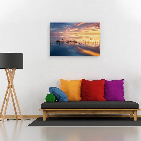 Tablou Canvas - Plase De Pescuit, Marime: 40 x 60 cm - 2- Roveli