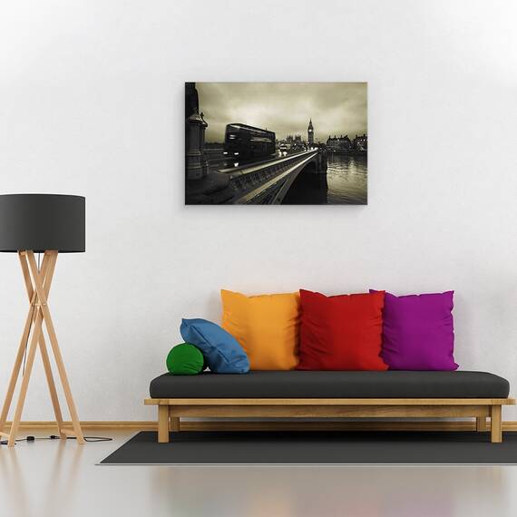 Tablou Canvas - Podul Westminster, Marime: 40 x 60 cm - 2- Roveli