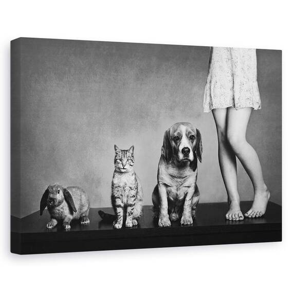 Tablou Canvas - Portret De Familie, Marime: 40 x 60 cm - - Roveli