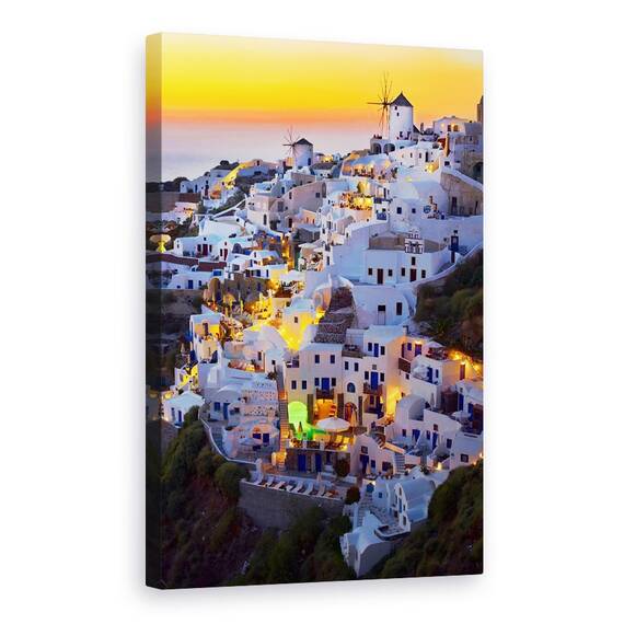 Tablou Canvas - Santorini, Marime: 40 x 60 cm - - Roveli