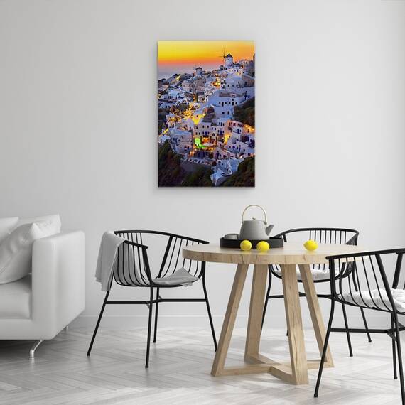 Tablou Canvas - Santorini, Marime: 40 x 60 cm - 4- Roveli